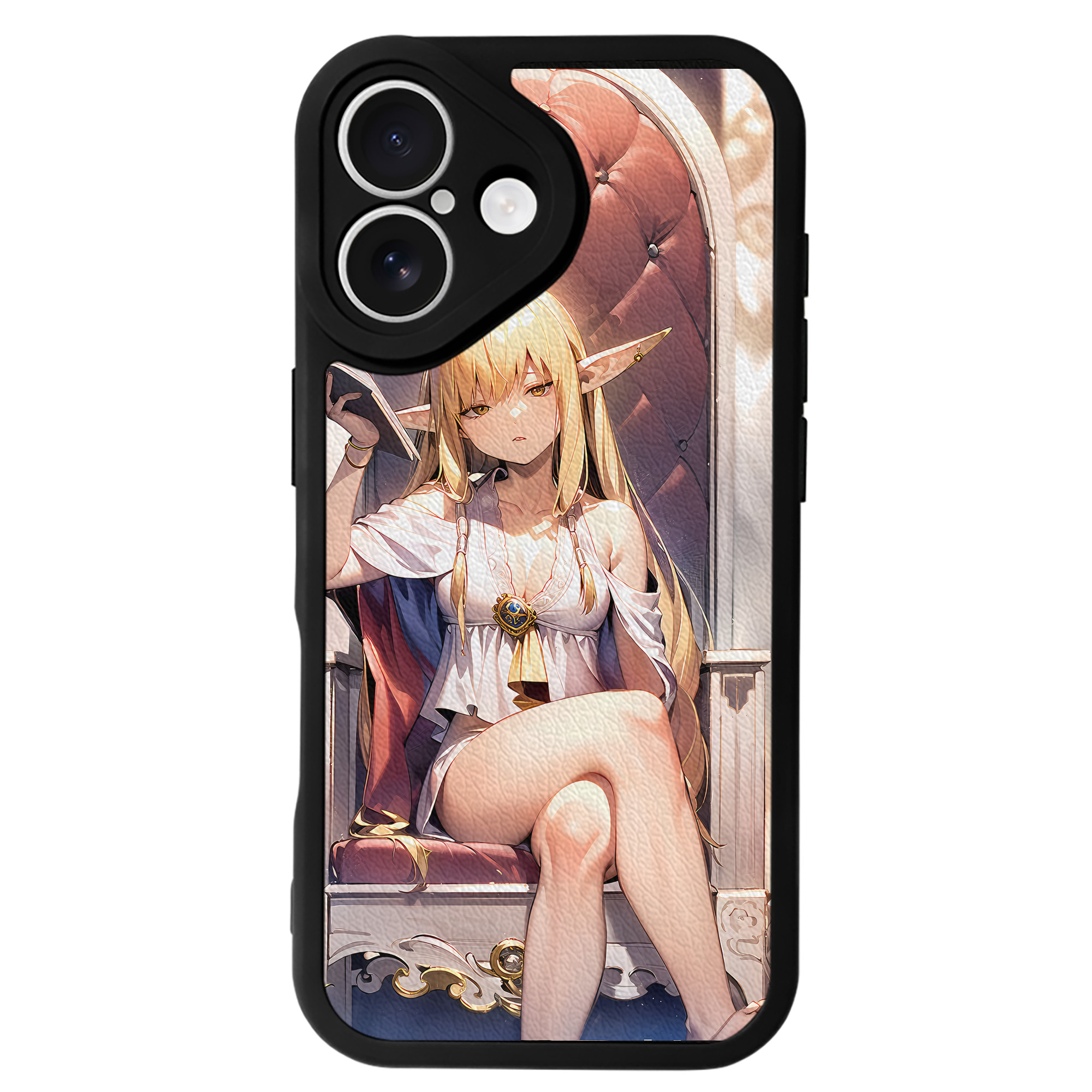 （画像用） 葬送のフリーレン Frieren 【iPhone 16シリーズ対応】シリコンスマホケース（レザー調） 材質：シリコン